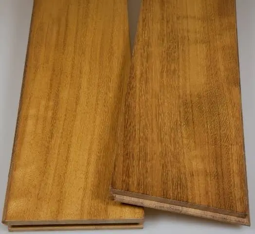 Solid Iroko wood parquet